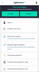 Rightmove app